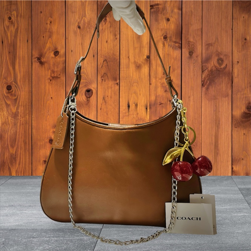 Vintage Coach soho Shoulder Bag Brown color soft Leather 2001 year - Picture 7 of 17